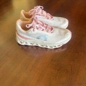 NIB ON Cloud Cloudmonster Running Field Gray Pink Silver Women's tennis Shoes 8